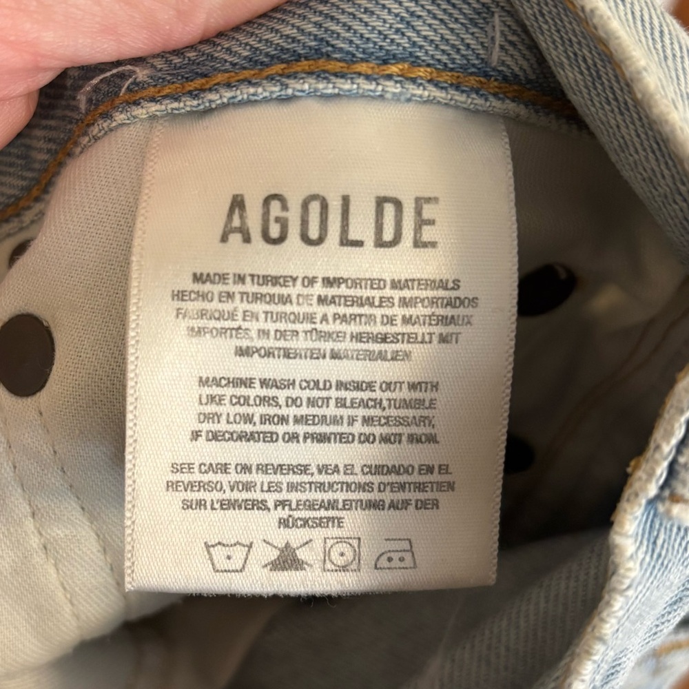 AGOLDE 100% Organic Cotton Mia Jeans in Scene - Picture 6 of 8